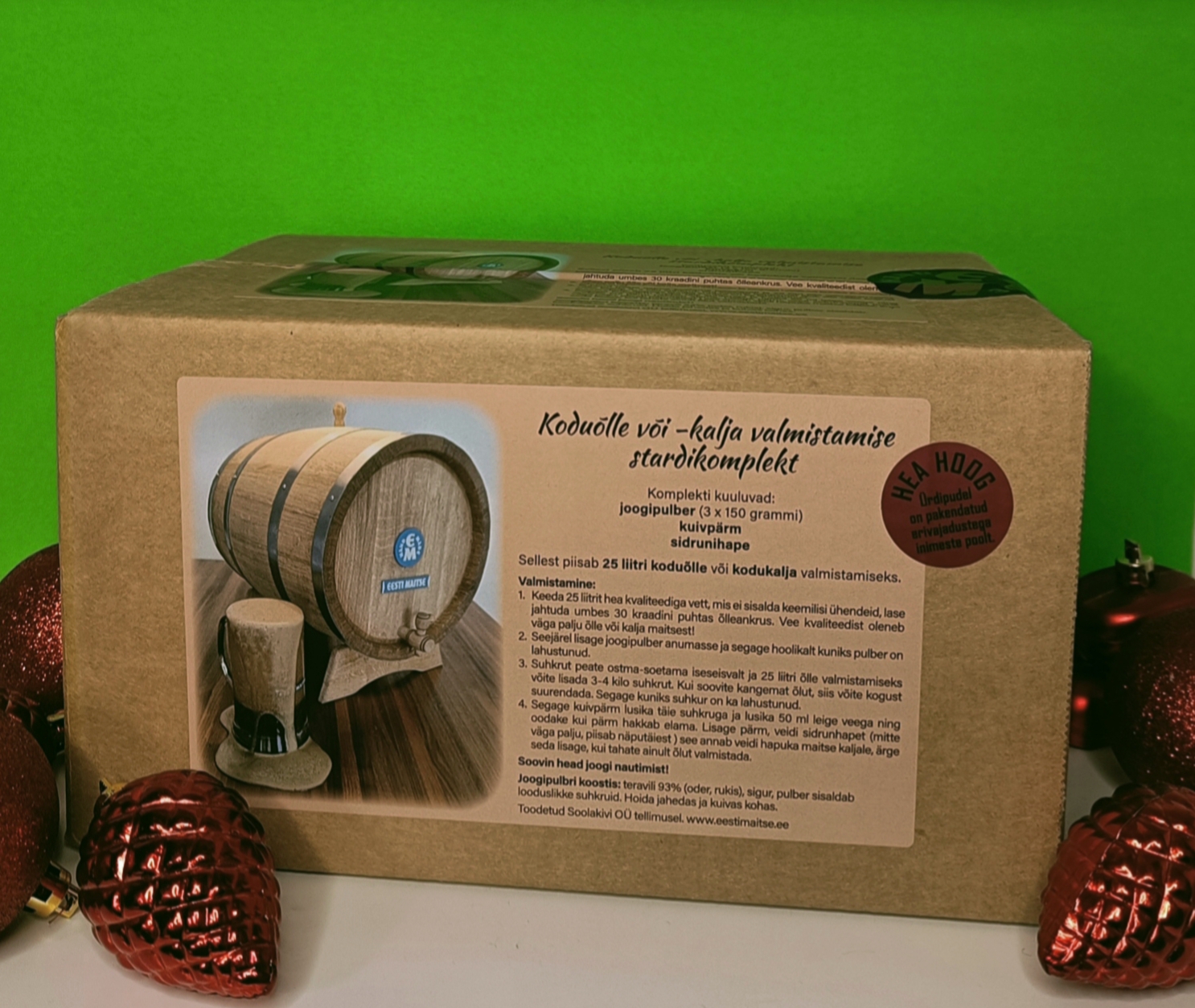 Kalja või Koduõlle valmistamise stardi komplekt